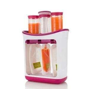 Infantile baby food squeeze station